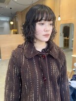 パークホワイト 代官山(PARK White)&nbsp;ボブウルフハッシュカットニュアンスパーマボブ小顔カット