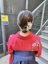 ケンジ 横浜(KENJE)&nbsp;卒業式/袴/タイトヘア/シニヨン/金箔/ヘアアレンジ