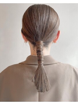 リヤン 表参道(lyann) 着物ダークアッシュタイトヘアアレンジa