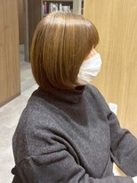 アエル 宝塚南口駅前店(aeru)&nbsp;ナチュラル前下がりボブ【宝塚南口駅前駅】