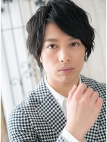 モッズヘアメン 名護大東店(mod's hair men) 20代30代斜めバング社会人スーツルーズパーマショートl名護大東