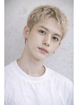 メンズヘア専門MA-IKI本厚木髪と頭皮改善サロン【4月16日 NEWOPEN(予定)】 ハイトーンベージュ ベリーショート / メイキー本厚木