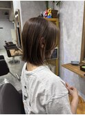 那覇美容室/おもろまち美容室/ボブ/小顔ボブ/切りっぱなしボブ