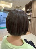 あご下ラインのスッキリボブ