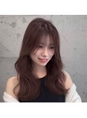 ワンホンレイヤー/ミルクティーブロンド/ダークブルー/近鉄奈良
