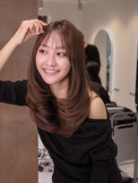 ヴィヴィッド オモテサンドウ(ViViD omotesando)&nbsp;結べるセミロングレイヤー/肌なじみ◎マロンブラウン/扱いやすい