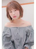 ひし形フレンチボブ似合わせカットインナーハイライト