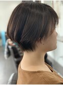 《hair make No.8》レザーカット　ハンサムショート・担当中村