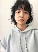 タイトなウェーブパーマ