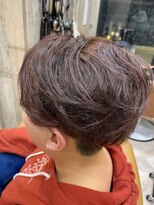 ヘアーサロン キー(Key)&nbsp;ショート/耳掛け/バレイヤージュ/ハイライト/ピンク