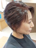 ヘアサロンアンドヘアメイクディー(hair salon hair make D)&nbsp;クールショートレイヤーボブ・ひし形・丸み・骨格矯正カット