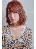 ふわふわショート×冬カラー×ミルクティアッシュ×前髪パッツン