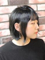 イーリス(IriS) 《高田馬場美容室IriS》アディクシーカラーブルーブラックボブ