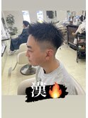 Ryu指名校則対応ジェットモヒカン/ツーブロなし/フェード風