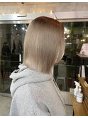 【MIRAC町田店河原崎】ハイトーンベージュボブ