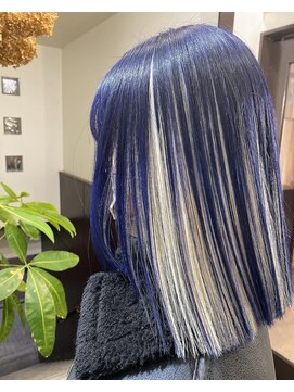 アゴーグ(agog) インナーカラー　ブルーブラック　miyuki