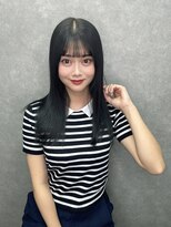 アンプル 天神店&nbsp;黒髪　暗色カラー　ロング　サラ艶　最高級トリートメント