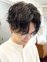 ヘアーアイスカルテット(HAIR ICI QUARTET) 波巻きスパイラルパーマメンズマッシュツイストスパイラルパーマ