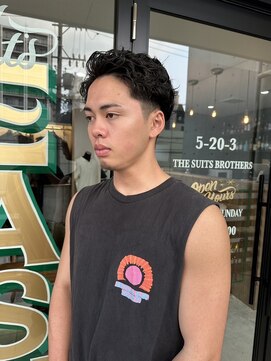 ザスーツブラザーズ(THE SUITS BROTHERS) MEN'SHAIRウルフカルマパーマメンズショートイージーパーマ