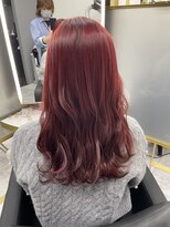 ジュイル シブヤ(JEWIL SHIBUYA)&nbsp;ブリーチなし/ニュアンスパーマ/ワインレッド