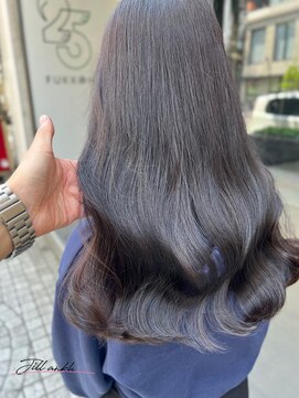 ジル アンク(Jill ankh) 《姫路　Jillankh》アッシュブラウン　髪質改善カラー　ロング