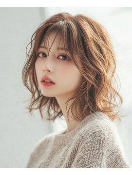 アナザヘアー なんば 高島屋前店(ANAZA hair) セミウェットウェーブ♪20代30代40代大人可愛いセミロング/大阪