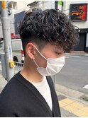 スペインカール/スパイラルパーマ/波巻きパーマ/フェード/メンズ