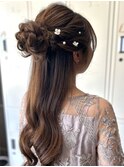 ハーフアップお団子/浦安/新浦安/南行徳