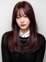 アイリス 天文館店(AIRIS)&nbsp;カシスラベンダー レイヤーカット 韓国風ヘア 顔周りカット 20代