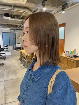 キャロルガーデンズ ボコカ 表参道(Carroll Gardens bococa) 【kacho】ブリーチ無しダブルカラー　beige