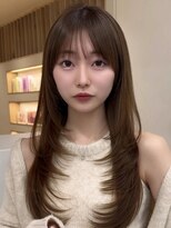 アビー(ABBEY3) 顔まわり顔周り前髪カットミディアムレイヤーロングレイヤー