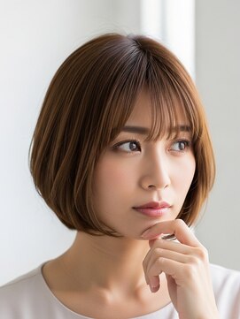 フープ 川越(hoop) シンプルボブ川越/ショート/ハイライト/白髪ぼかし/白髪染め