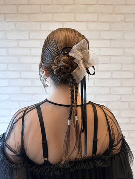ディルガ ワッセ店(DILGA) カチモリヘアアレンジ×リボン