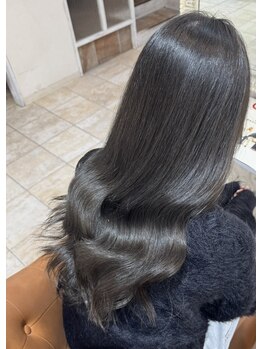 ヘアースペースブルーム リアン 岡町店(HAIR SPACE BLOOM Lien)の写真/毎朝のお手入れ簡単コテ巻き風パーマなら、理想の韓国風パーマで魅力的な髪型へ♪◎