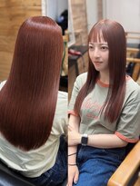 ルアナ 名古屋店(Luana)&nbsp;髪質改善カラーとトリートメントで作るオレンジブラウン名古屋栄