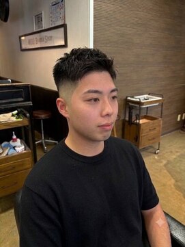 ワンワンオー バーバーショップ 博多店(@110 BARBER SHOP) ツーブロックショートカルマヘアスリックバックジェットフェード