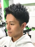 アップバングツーブロック束間スタイル