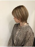 ショートレイヤーウルフ《鶴見　美容室　warm》