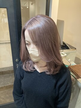 ラフ 難波店(LAFF) #黒髪#ボブルフ#ネビージュ#小顔#ワンレン