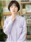 バレイヤージュナチュラルマッシュショートc5戸頭20代30代40代