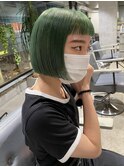 【小倉修也　グリーンミニボブ】