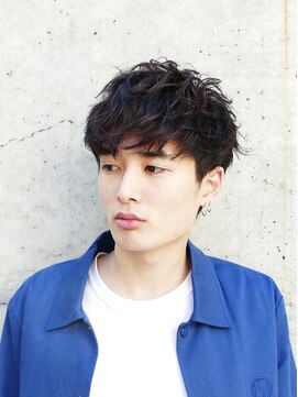 フィフス 渋谷(fifth) ツイストスパイラルパーマツーブロックメンズマッシュパーマ