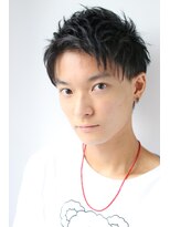 『力石サトシ』束感ショートツーブロックマッシュアップバング