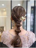 似合わせカット玉ねぎ編みおろしヘアアレンジ