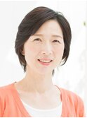 40代50代60代・明るめの白髪染め・40代50代60代ショートカット