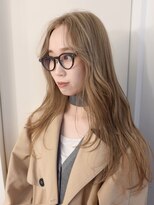 レコ 渋谷(LECO)&nbsp;ケアブリーチダブルカラーハイトーンベージュカラーロングヘア