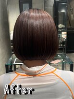 エノア 青山(ENORE)&nbsp;自然な丸みのウル艶縮毛矯正ボブカット！(飯田)