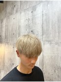 マッシュ×シャンパンベージュ