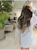 グラデーションカラー　バレイヤージュ風