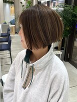 ステアケース 武蔵小杉店(stair:case)&nbsp;大人ショートボブ/白髪ぼかし/ハイライト/武蔵小杉/自由が丘